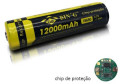 Bateria para Lanterna - ICR 18650 - 3.7V 800mAh *Com CHIP*