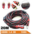 Cabo HDMI x HDMI - 20 Metros - Versão 1.4 - 3D