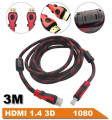 Cabo HDMI x HDMI - 3 Metros - Versão 1.4 - 3D 