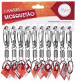 Kit 10 Mini Chaveiros Mosquetão com Mola 