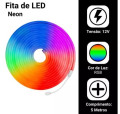 Fita LED Neon RGB Flexível 