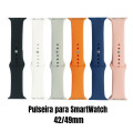 Pulseira SmartWatch 42/49mm Silicone Lisa - Cores Sortidas