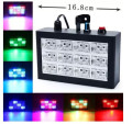 Refletor Strobo RGB 12 Leds para Festas