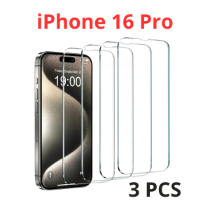 3x Películas Vidro 3D - Iphone 16 Pro