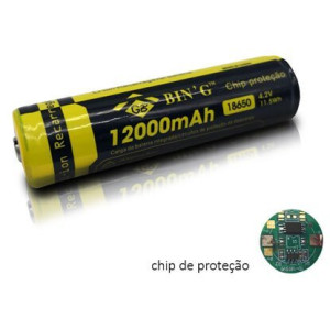 Bateria para Lanterna - ICR 18650 - 3.7V 800mAh *Com CHIP*
