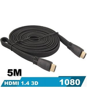 Cabo HDMI Achatado - 5 Metros - Versão 1.4 - 3D