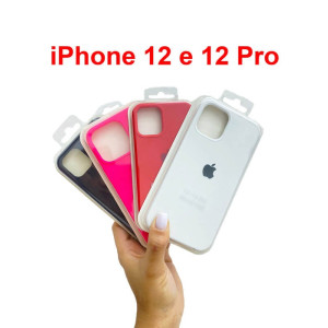 Capa Silicone - iPhone 12 e 12 Pro - Cores Sortidas