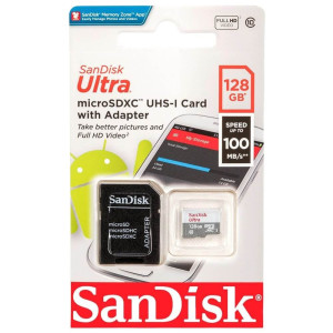 Cartão de Memória 128GB - Sandisk Ultra - Classe 10