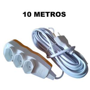 Extensão Elétrica 10 Metros 2P- Embalagem Blister