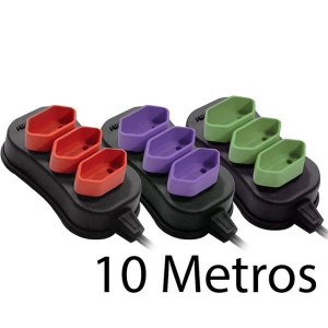 Extensão Elétrica 10 Metros - Cores Sortidas