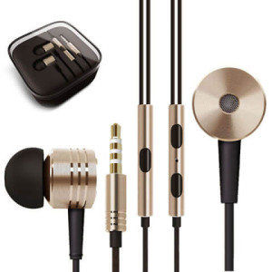 Fone de Ouvido Metalizado com Microfone - Cores Sortidas 
