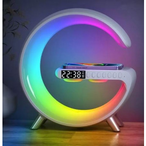 Caixa de Som RGB C/ Relógio - Wireless