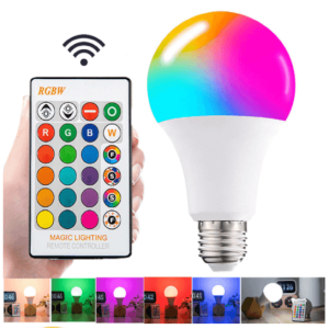 Lâmpada LED 3W - Colorida com Controle Remoto