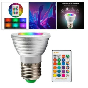 Lâmpada LED com Controle - RGB  