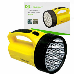 Lanterna com 19 LED's - Amarela