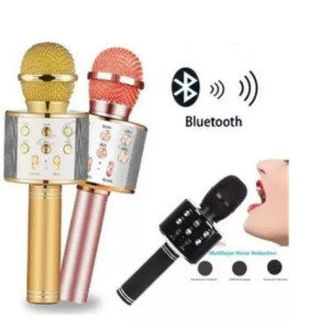 Microfone Bluetooth Recarregável - Cores Sortidas