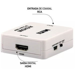 Conversor Multimídia AV (RCA) para HDMI