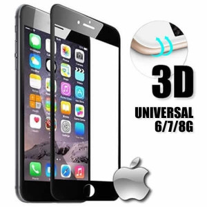 Película de Vidro Universal 3D para iPhone 6/7/8G - Cor Preta