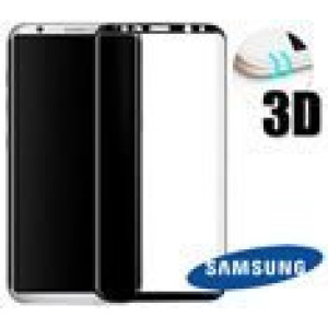 3x Película de Vidro 3D para Samsung A7 2018 - Cor Preta