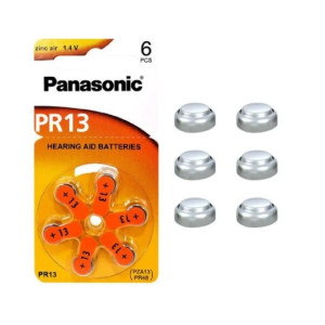Cartela 6 Baterias Auditiva Panasonic PR13