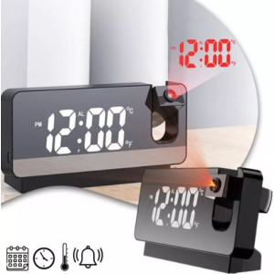 Relógio Despertador Digital Com Projetor De Hora Na Parede - Cores Sortidas