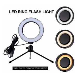 Iluminador Ring Light Selfie de LED - 6"